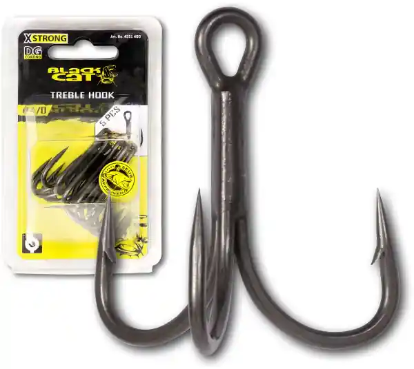 Rechtstreeks Van De Fabrikant Black Cat Treble DG Coating, 5 stuks! 1/0