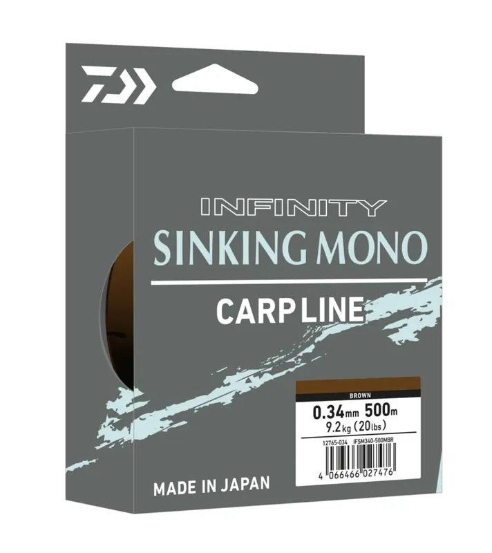 Daiwa Infinity Sinking Brown Nylon Vislijn 840m / 0.34mm (9.2kg) Veilige Betaling