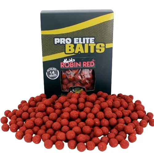 Pro Elite Baits Gold Boilies Robin Red (1kg) 14mm Direct Beschikbaar