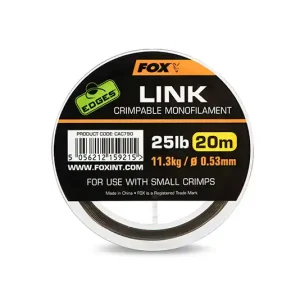 Alleen Vandaag Fox Edges Link Trans Khaki Mono Karper Onderlijnmateriaal (20m) 0.64mm / 35lb