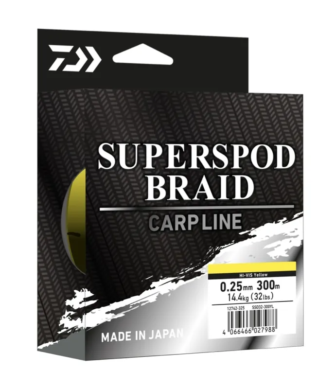 Daiwa Superspod Gevlochten Lijn 0.25mm (300m) Rechtstreeks Van De Fabrikant
