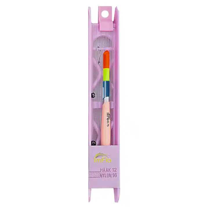 Actieprijs ImFlo Tuig Recreatie Roze - Haakmaat 12/ Lijndikte 0.16mm (0.75g)