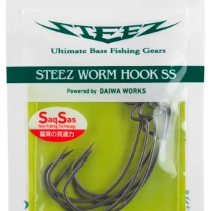 Nu Kopen Daiwa Steez Worm Hook SS WOS Roofvis Haak 3/0 (7 stuks)