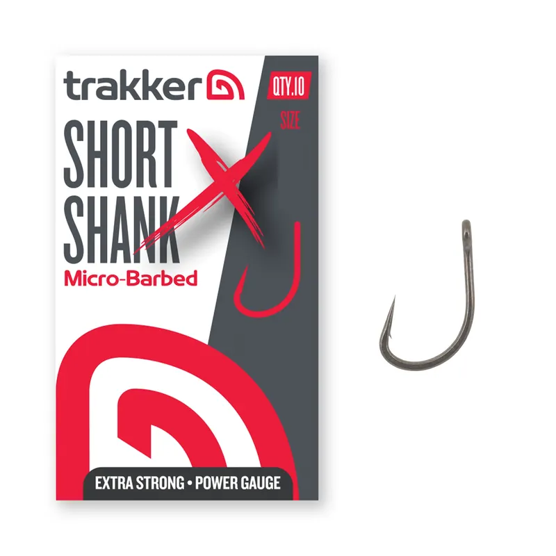Trakker Short Shank XS Hooks Micro Barbed (10pcs) 2 Hoge Kwaliteit