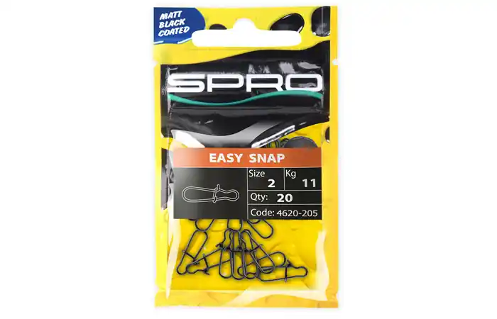 Betaalbaar Spro Easy Snap 'Matt Black' Speld Maat 1 (20 stuks)