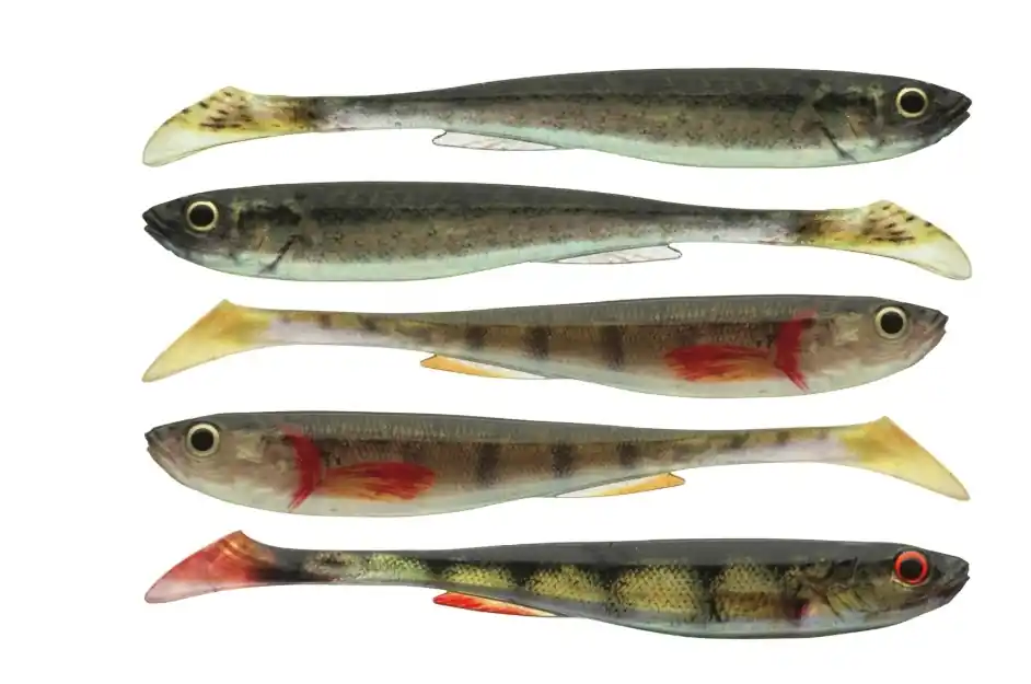 Voordeelprijs Daiwa PX Real Slim Shady Shads Live-Color Set 7.5cm (5pcs)