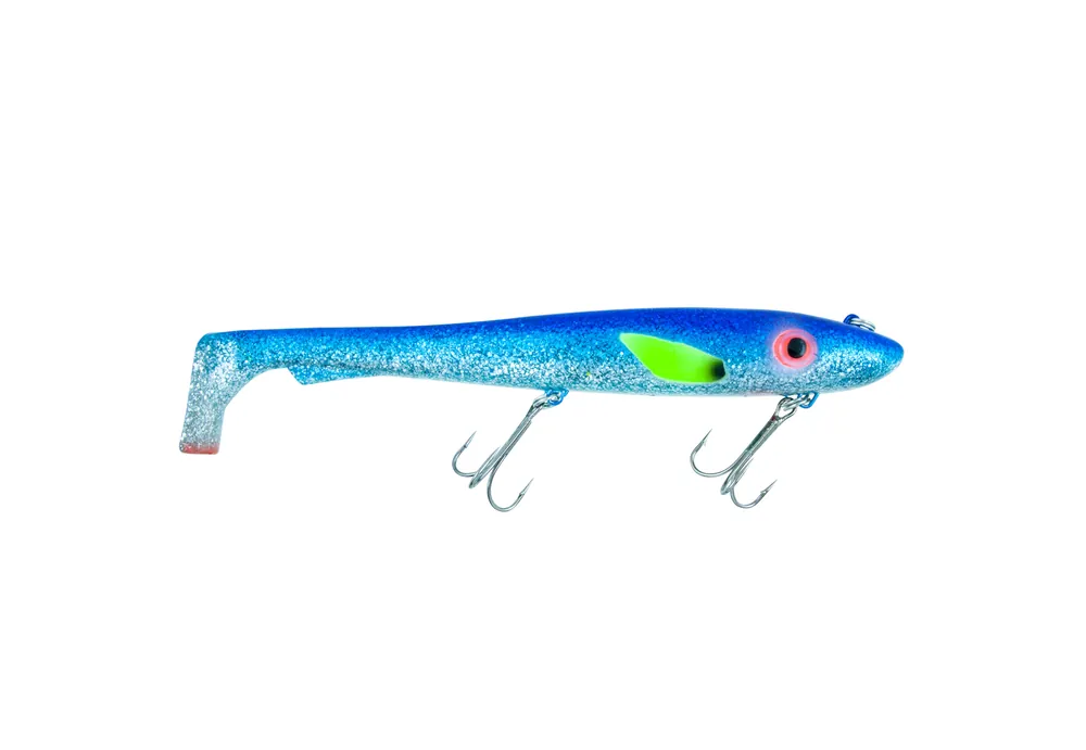 Koop Online Svartzonker Big McRubber "The Wire" Shad 25.5cm (170g) Fire Tiger