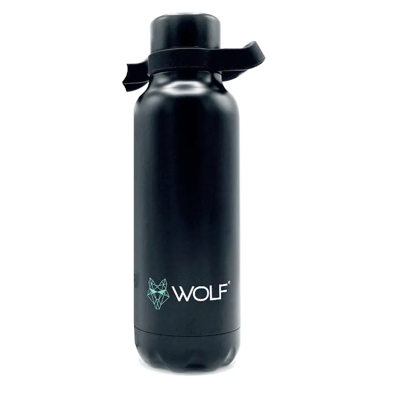 Must-Have Wolf Flask 750ml Black Thermosfles