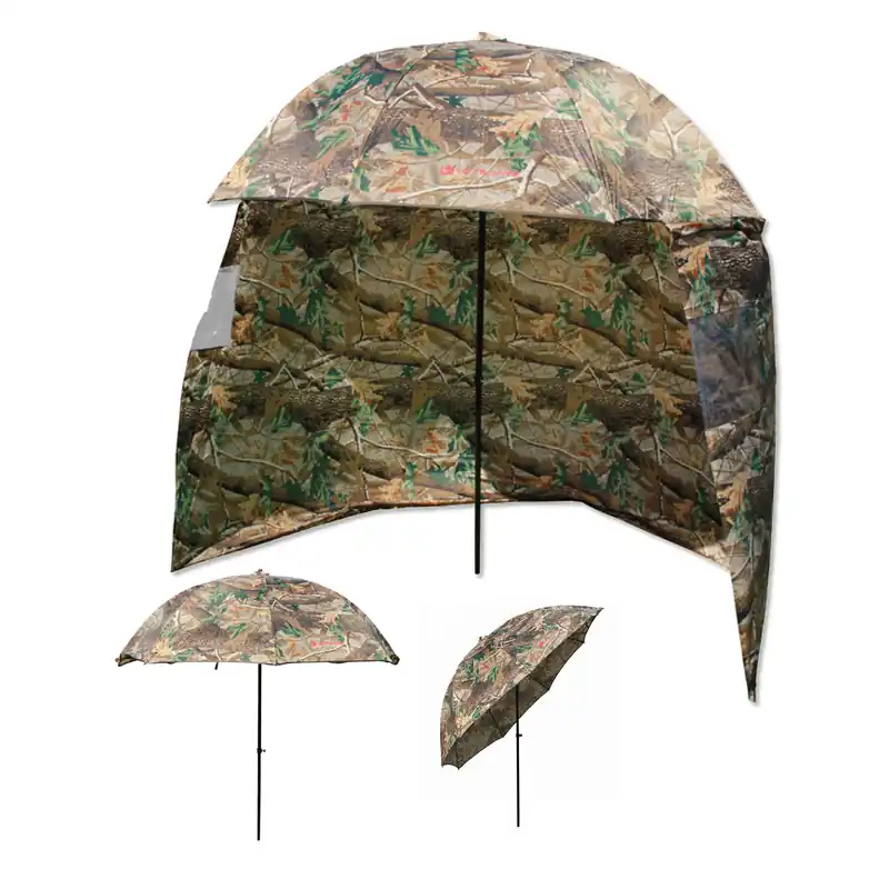 Speciale Aanbieding Ultimate 45'' Umbrella with Side Sheet Visparaplu Camo