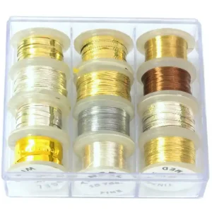 Koplo Fly Tying Tinsel Box (12 rolls) Aanbieding