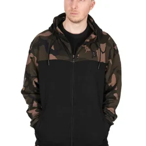 Fox LW Black/Camo Split Zip Hoody L Hete Deal