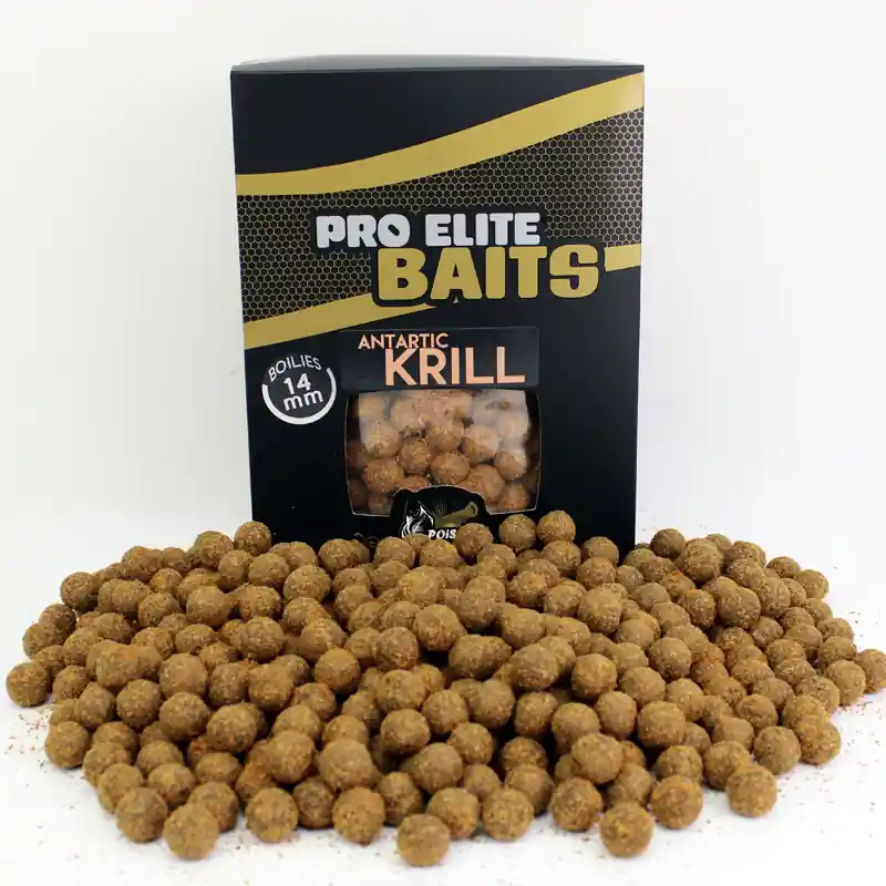 Pro Elite Baits Gold Boilies Antartic Krill (1kg) 14mm Alleen Vandaag
