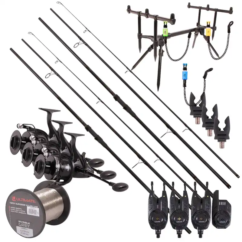 Ultimate Adventure Carp Triple Rod Set Nieuw