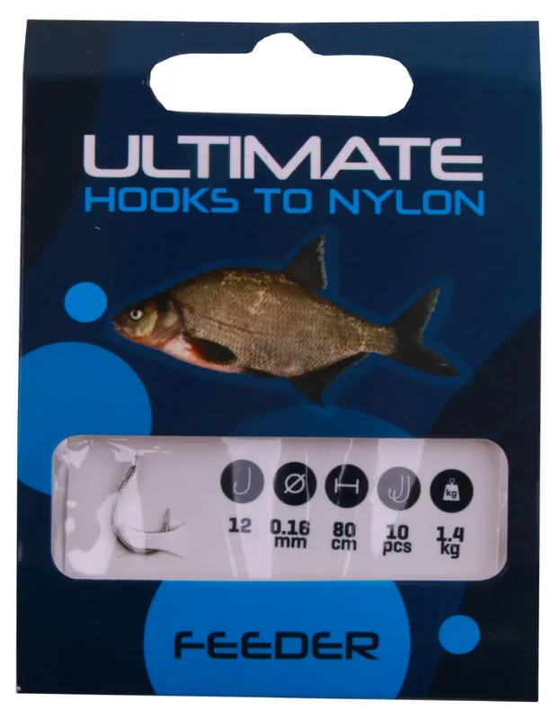 Ultimate Feeder Onderlijnen 10 stuks size 12 0.16mm Actieprijs