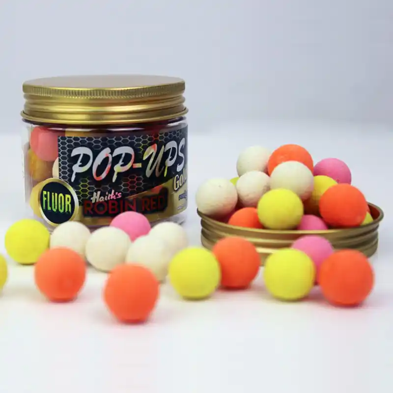 Pro Elite Baits Gold Fluor Pop Ups 14-15mm (50g) Antartic Krill Rechtstreeks Van De Fabrikant