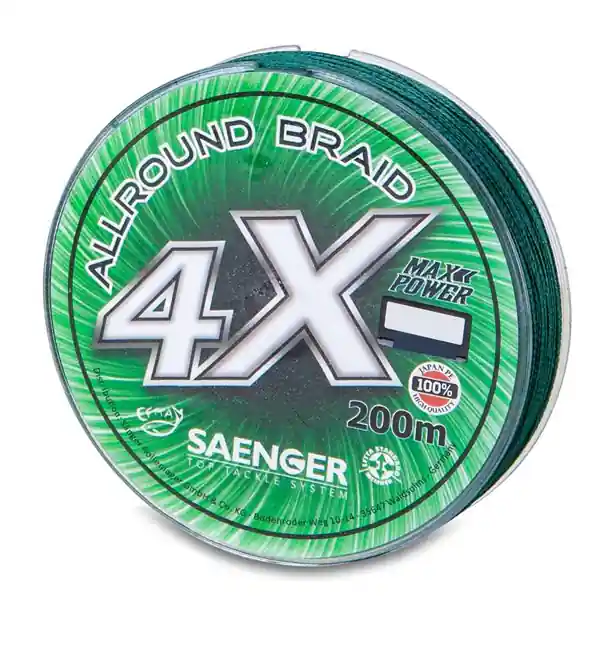 Direct Verzonden Saenger 4x Allround Braid 200m 0.23mm
