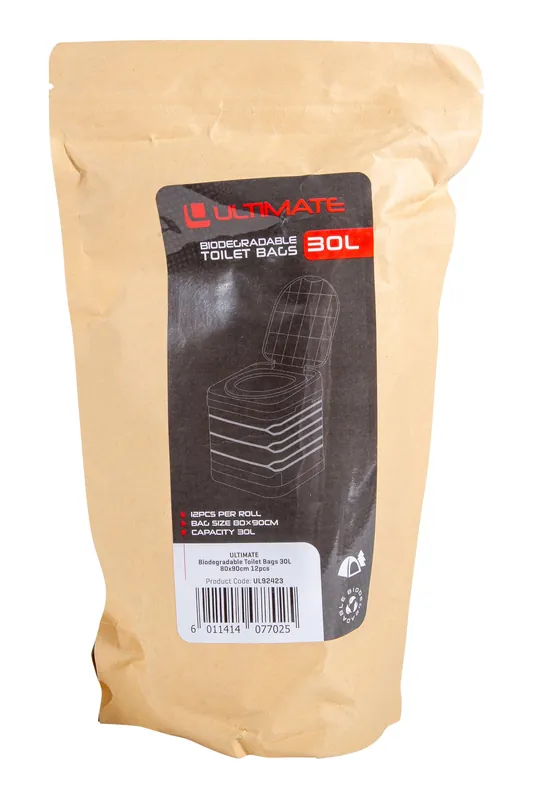 Ultimate Biodegradable Toilet Bags 30L (12 Stuks) Koop Online