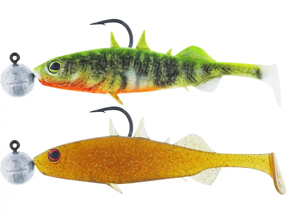 Op = Op Westin Stanley The Stickleback Shadtail R 'N R 7.5cm (7g) Mix (2 stuks) Clear Water Mix 11