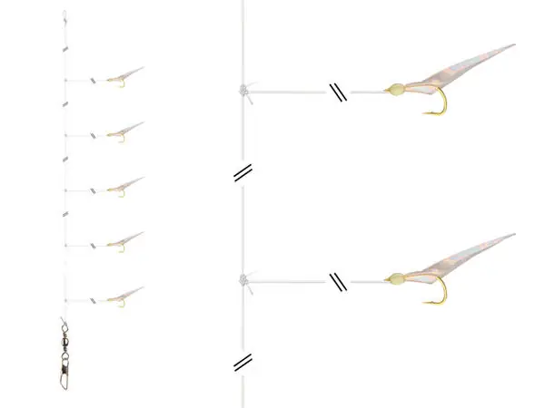 Bestseller Daiwa GrandW. Herring-Rig Sabiki #10 glow
