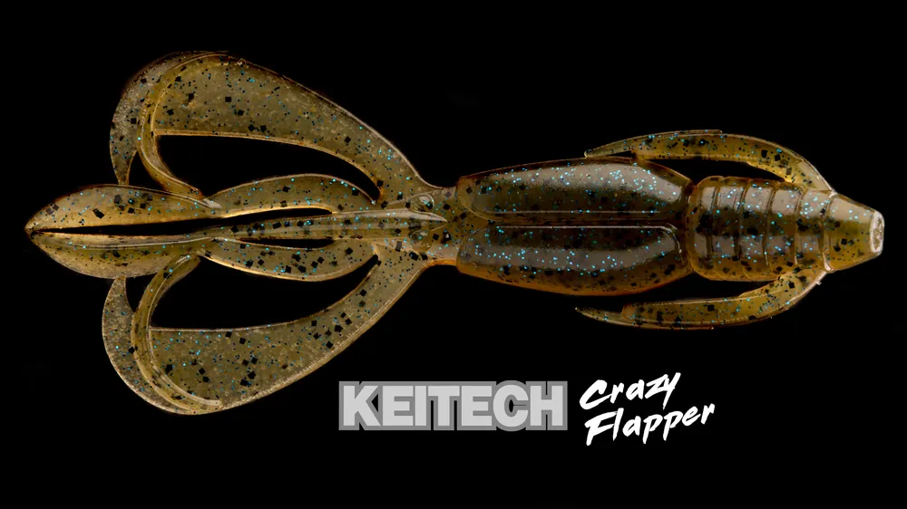 Gecertificeerd Keitech Crazy Flapper 2,8inch (7,1cm) 407-Delta Craw