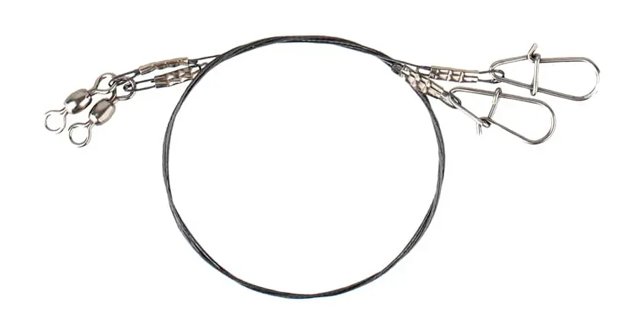Direct Verzonden Savage Gear 1X7 Titanium Spin Trace Roofvis Onderlijn 35cm (0.40mm) (15kg) (2 stuks)