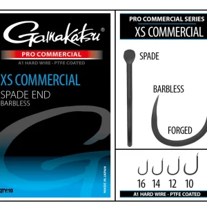 Actieprijs Gamakatsu Pro-C XS Commercial Spade A1 PTFE BL Witvis Haak (10 stuks) 10