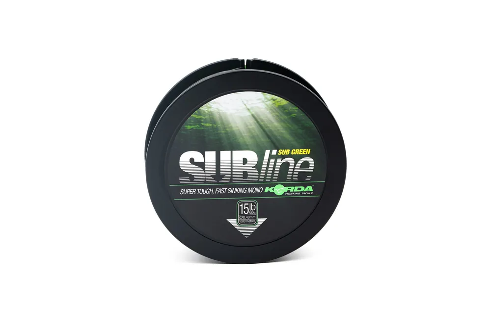 Snelle Levering Korda Subline Green Nylon Karperlijn (1000m) 0.40mm (15lb)