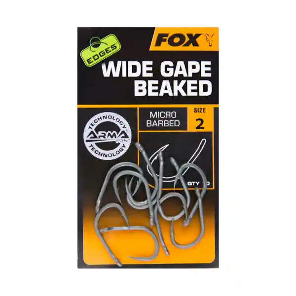 Fox Edges Wide Gape Beaked Hooks 4 Beperkte Voorraad