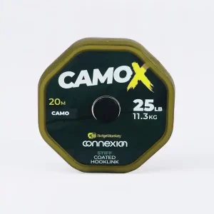 RidgeMonkey Connexion Camo X Stiff Coated Hooklink 25lbs/11.3kg Beste Prijs