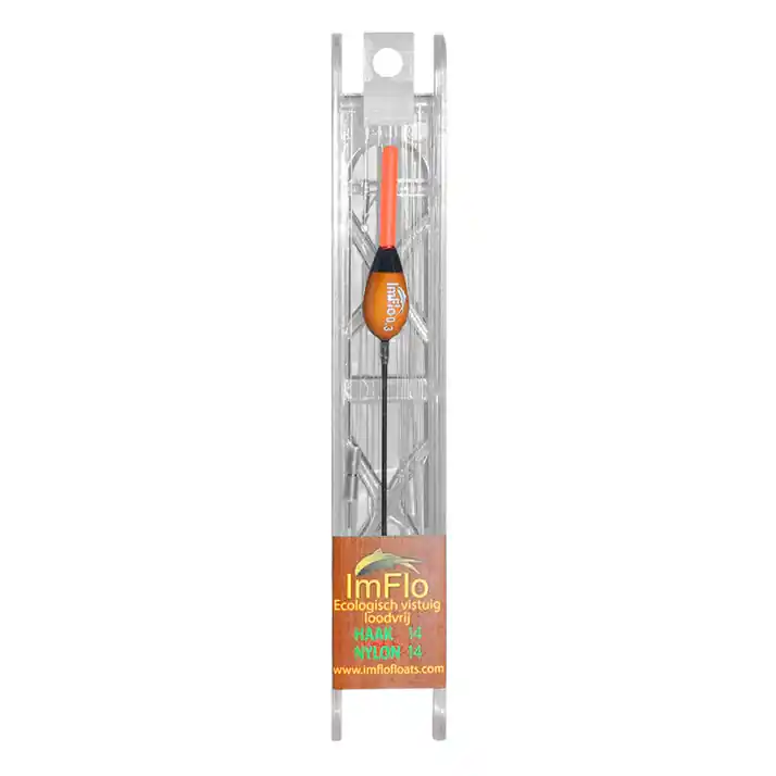 ImFlo Ecologisch Loodvrij Vistuig 501 - Haakmaat 14/ Lijndikte 0.14mm (0.3g) Meest Verkocht