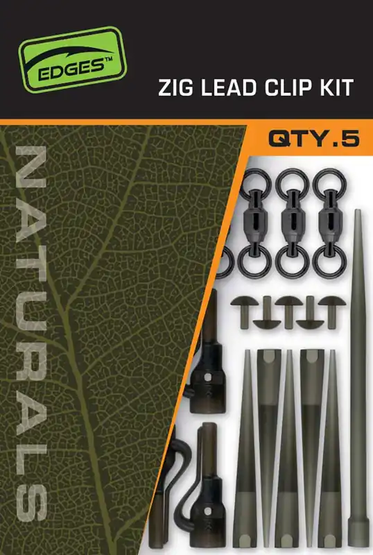 Goedkoop Fox Naturals Zig Lead Clip Kit (5 stuks)