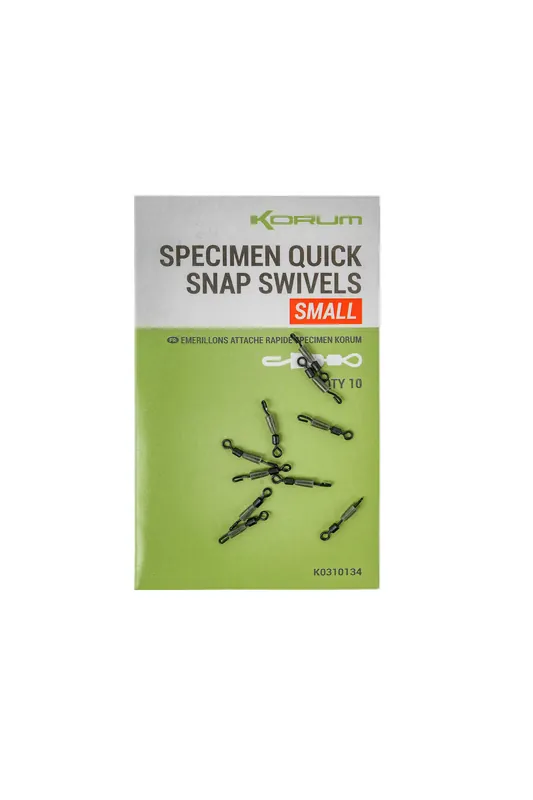 Korum Specimen Quick Snap Swivel S Betrouwbaar
