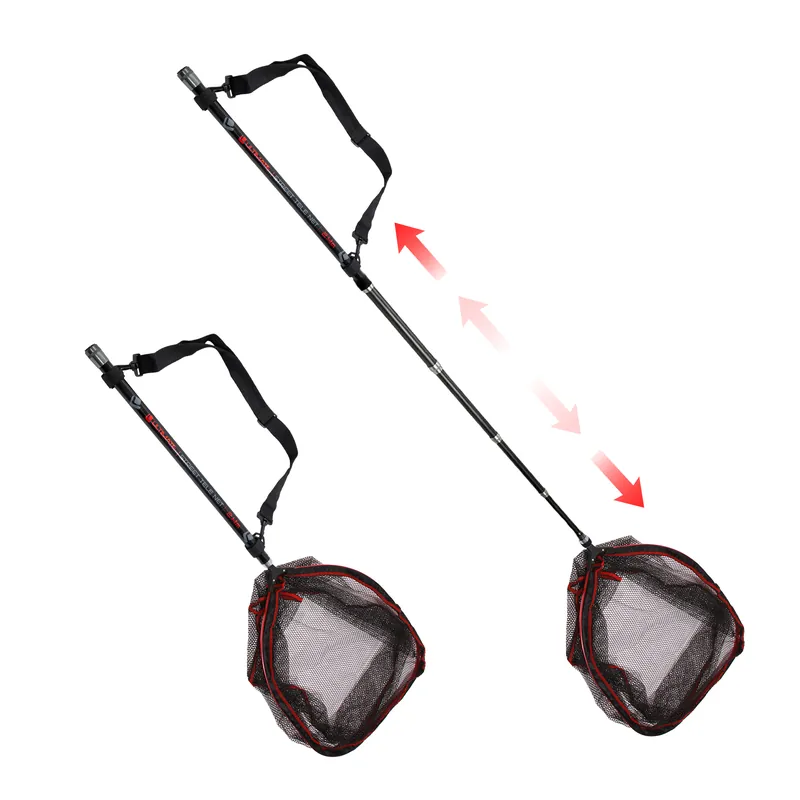 Superprijs Ultimate Streetfishing Landingsnet + Telescopische Steel 2.40m
