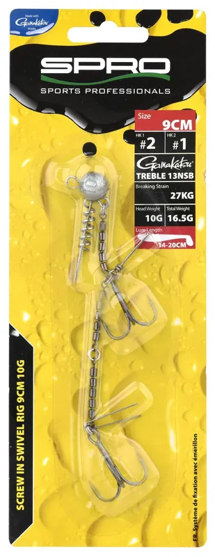 Spro Screw In Swivel Rig 9cm Hooksize 1 7gr Op = Op