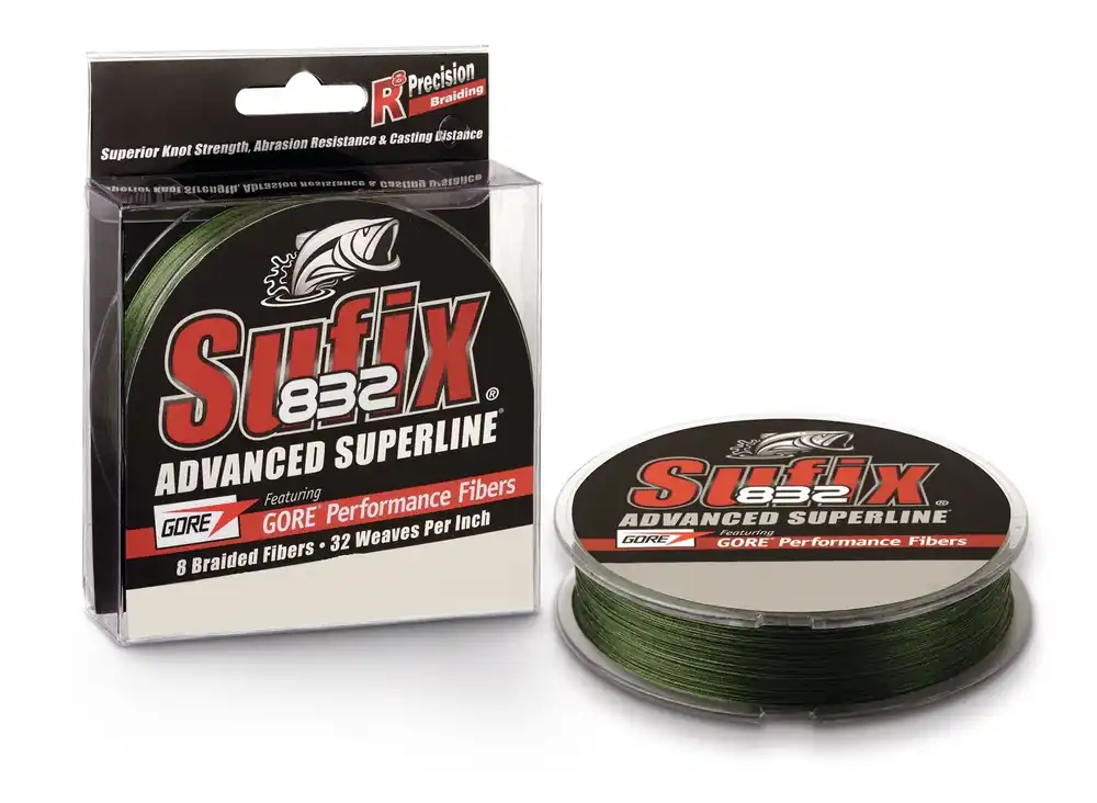 Gereduceerde Prijs Sufix 832 Braid L.Vis Green Gevlochten Lijn (250m) 0.33mm/28.5kg