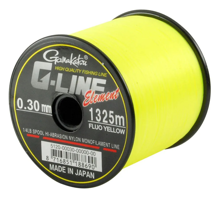 Direct Verzonden Gamakatsu G-Line Element, Fluo Yellow 0.30mm (1.325m)