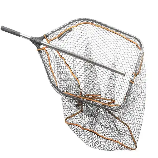Savage Gear Pro Folding Rubber Large Mesh Landing Net L (65 x 50 x 87-153cm) Express Levering