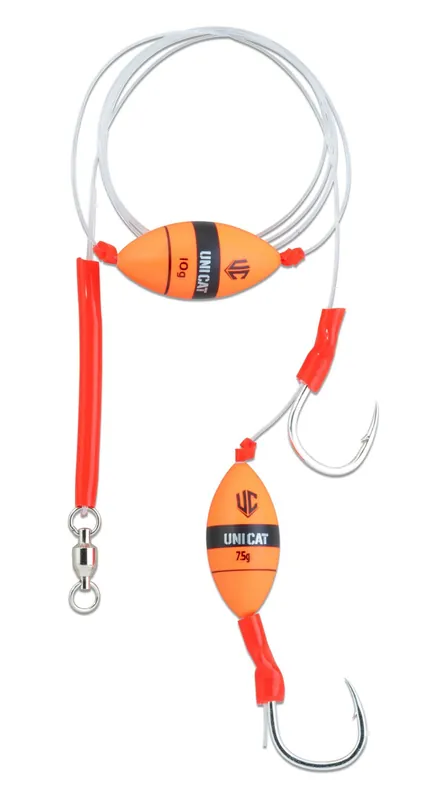 Uni Cat Smelly Bait Gripper Meerval Rig 160cm (9/0) (48,4kg) Op = Op