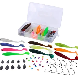 Meest Verkocht Fish4All Softbait Shad Texas/Carolina Box (50pcs)