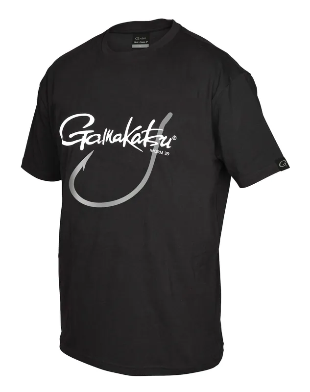 Gamakatsu T-Shirt Worm 39 Black S Weekendaanbieding