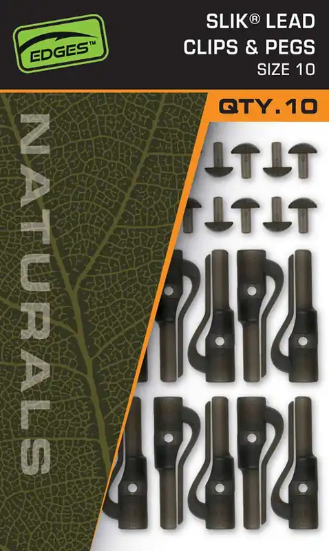 Alleen Vandaag Fox Naturals Slik Lead Clip & Pegs (Maat 10) (10 Stuks)