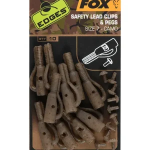 Favoriet Fox Edges Camo Lead Clip + Pegs Maat 7 (10 stuks)