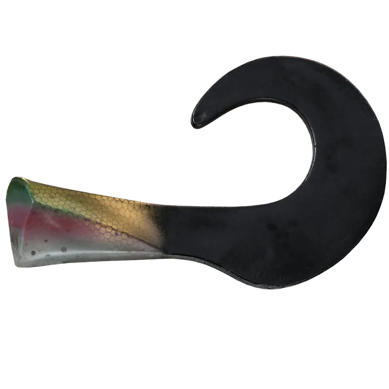 Snelle Levering Headbanger ColossusCurly Replacement Tails (2 stuks) Tails &39;Rainbow Trout&39; (2 stuks)