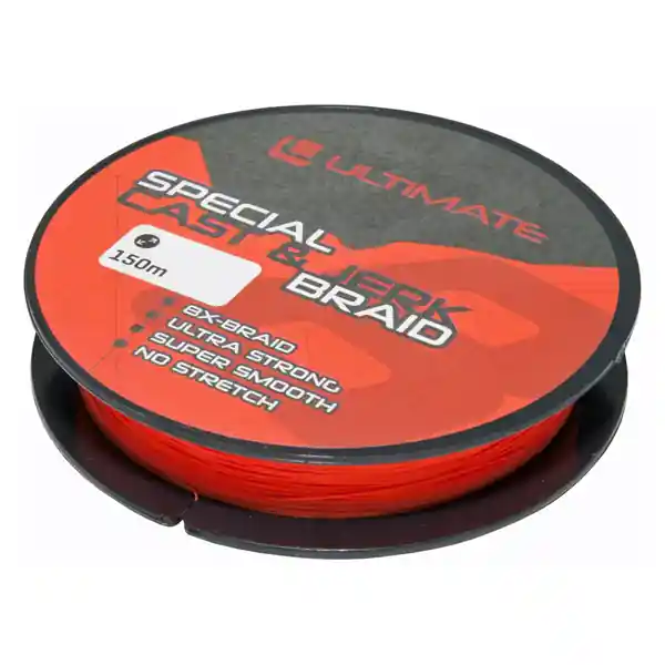 Actieprijs Ultimate Special Cast & Jerk Braid Fluo Red 0.20mm / 14kg