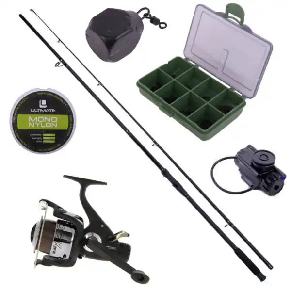 Populair Ultimate 1-Rod Stalker Set inclusief end-tackle en clip on alarm