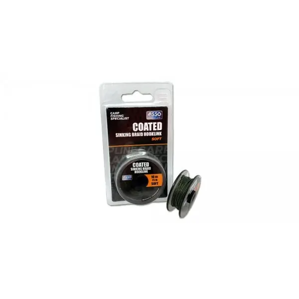 Flitsaanbieding Asso Coated Sinking Hooklink Soft (10m) 6.8kg