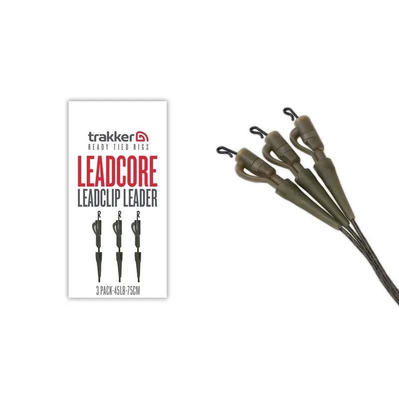 Trakker Leadcore Leadclip Leader 45lb (75cm) (3 Stuks) Speciale Aanbieding