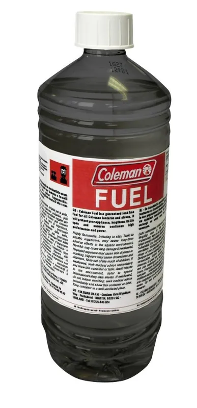 Coleman Liquid Fuel Black Bottle White Cap (1L) Direct Verzonden