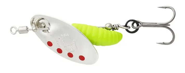 Shop Nu Savage Gear Grub Spinner #1 (3.8g) Silver Red Lime