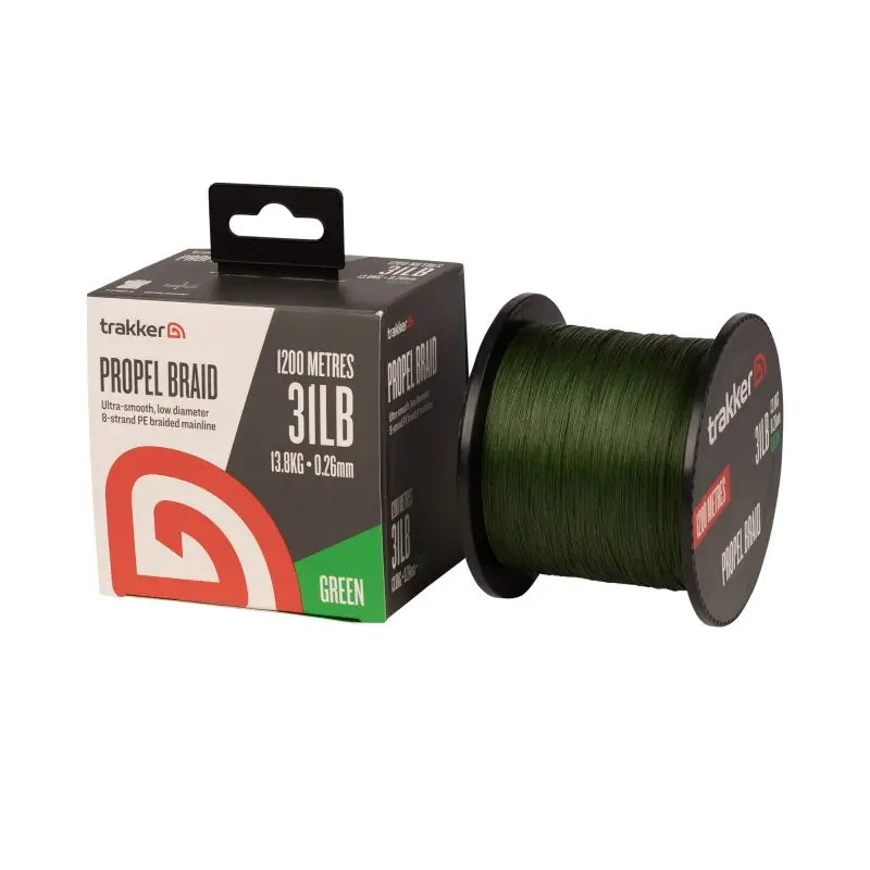 Trakker Propel Braid Green Gevlochten Karperlijn 0.26mm 13.8kg (1200m) Bestseller